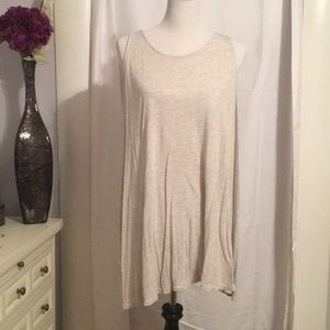 Old Navy high neck oatmeal heather racerback tank